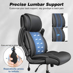 bestfair ergonomic office chair, desk chair with adjustable, side view