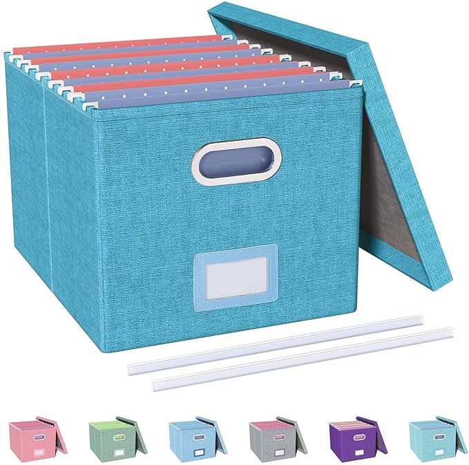 Oterri File Organizer with Lid, File Box, File Cabinet by Oterri