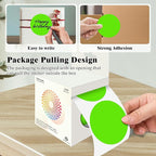 3 Inch Round Colored Dot Stickers, 4 Rolls in Dispenser Box - Image 3