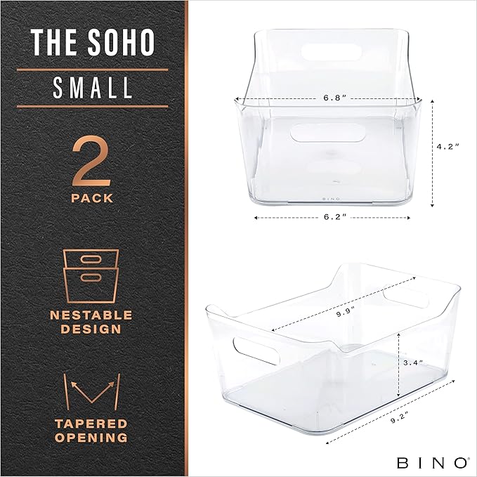 BINO | Plastic Storage Bins, Small - Image 2