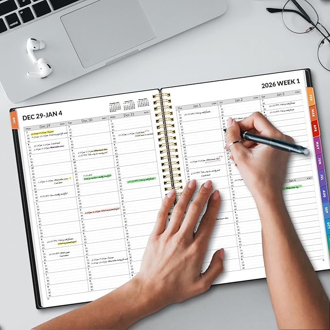SUNEE 2026 Appointment Book, Quarter-Hourly, Weekly & Monthly - Image 7