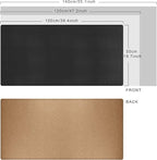 Mydours 40" x 20" Extra Large Desk Mat, PU Leather & Cork Desk Pad, Large XXL - Image 2