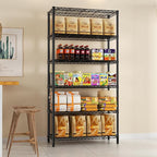 SINGAYE 6 Tier Shelf Organizer Storage Metal Shelves Garage Wire Shelving Unit - Image 5
