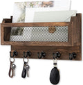 Nekon Mail and Key Holder for Wall Decorative, 11 Inch Wooden Wall Key Organizer by NekonDesign
