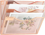 EASEPRES 3 Pocket Mesh Hanging Wall File Organizer, Wall Mounted Mail Paper - Image 5