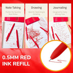 UIXJODO Red Pens, 0.5mm Colored Ink Gel Pens - Image 4