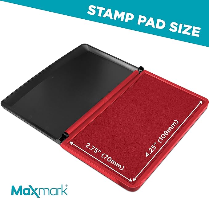MaxMark Large Red Stamp Pad - Image 3