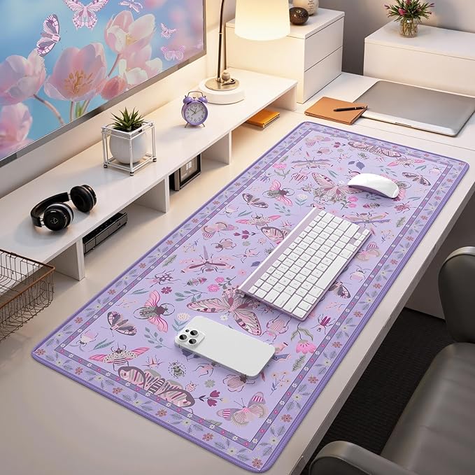 iCasso Purple Large Mouse Pad, Desk Matt - Image 6