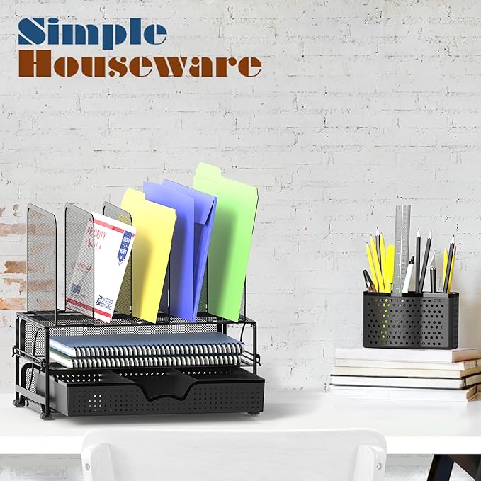 SIMPLE HOUSEWARE Mesh Desk Organizer - Image 7