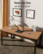 YSAGi Leather Desk Protector, Office Mat, Large Mouse Mat, Non-Slip PU Leather - Image 3