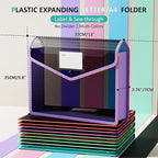 ThinkTex Plastic Expanding File Folder, Suitable - Image 2