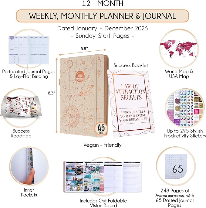 Law of Attraction Planner 2026 Deluxe - Image 2