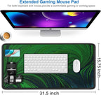 Large Mouse Pad, 31.5x15.7 inch Large Extended Computer Keyboard Mouse Mat - Image 2