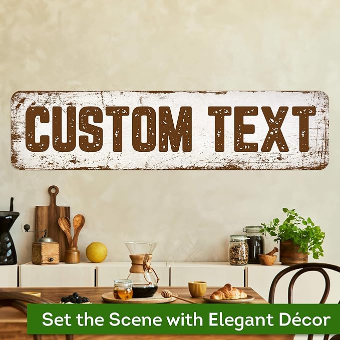 Custom Sign, Custom Street Sign, 11 Font Colors, 13 Font Styles, 4 Hole Options - Image 4
