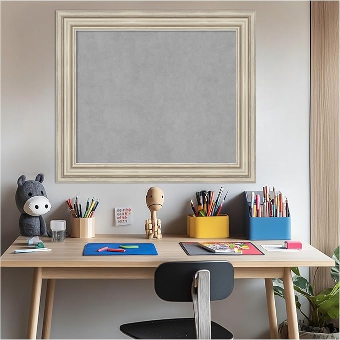 Amanti Art Silver Framed Magnetic Board 26x30 Medium Vision Board - Image 6