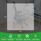100pointONE Office Chair Mat for Hardwood Floors, Easy Glide Computer Chair Mat - Image 7