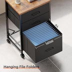 Maihail 3 Drawer Mobile File Cabinet - Image 7