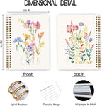 JWVK Vintage Wild Flower Botanical Plant Notebook 06, Rustic Spring Floral - Image 2