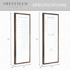 Sheffield Home Set of Two Family Planner Dry Erase Boards Featuring, Chore Chart - Image 3
