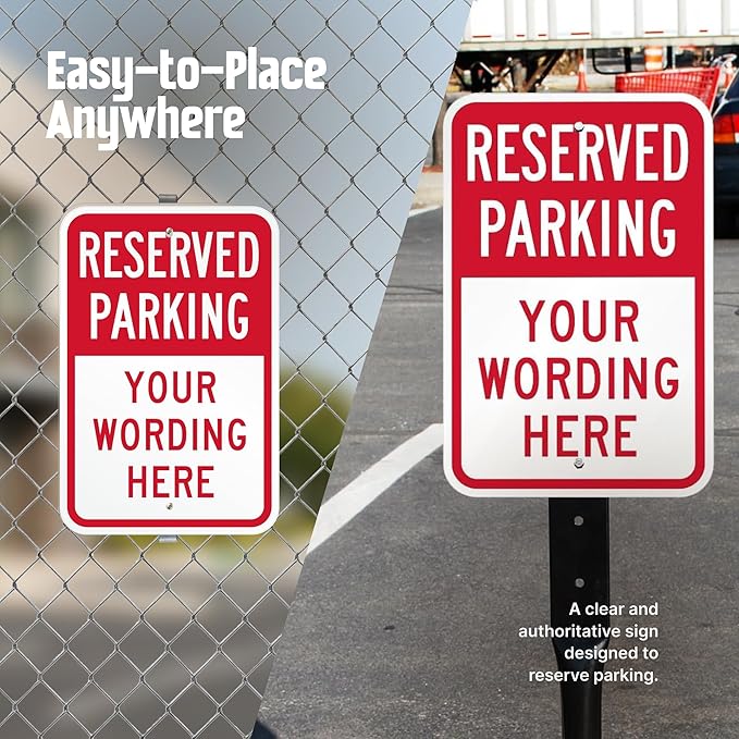 SmartSign Custom Reserved Parking Sign - Image 5