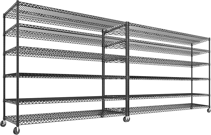 REIBII 60''W X 82.6" H Steel Heavy Duty Wire Shelving Unit by REIBII