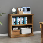 Bevfint Bookcase, 2 Tiers S Bookshelf Open Storage Organization, Floor Standing - Image 4