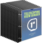 WOT I 12-Pack Telescoping 3 Ring Binder 1 Inch, Expandable Flexible Binder by WOTI