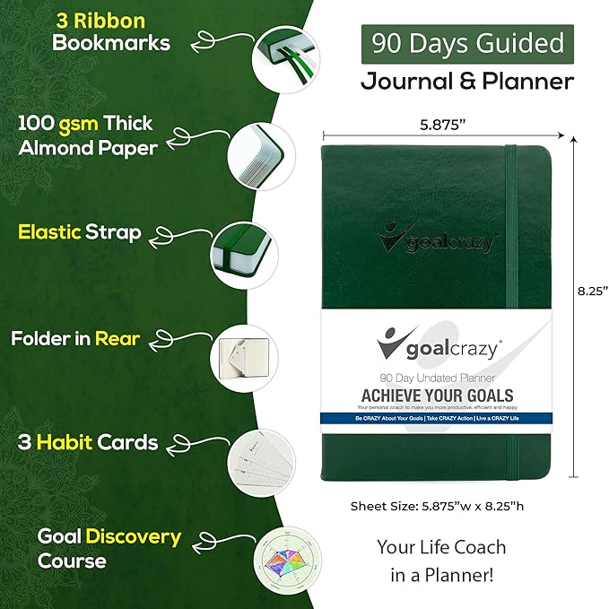 Undated Daily Planner to Achieve Your Goals 2025-2026 - Image 2