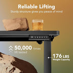 HUANUO Electric Standing Desk, 40 x 24 Inch Height Adjustable Computer Desk - Image 5