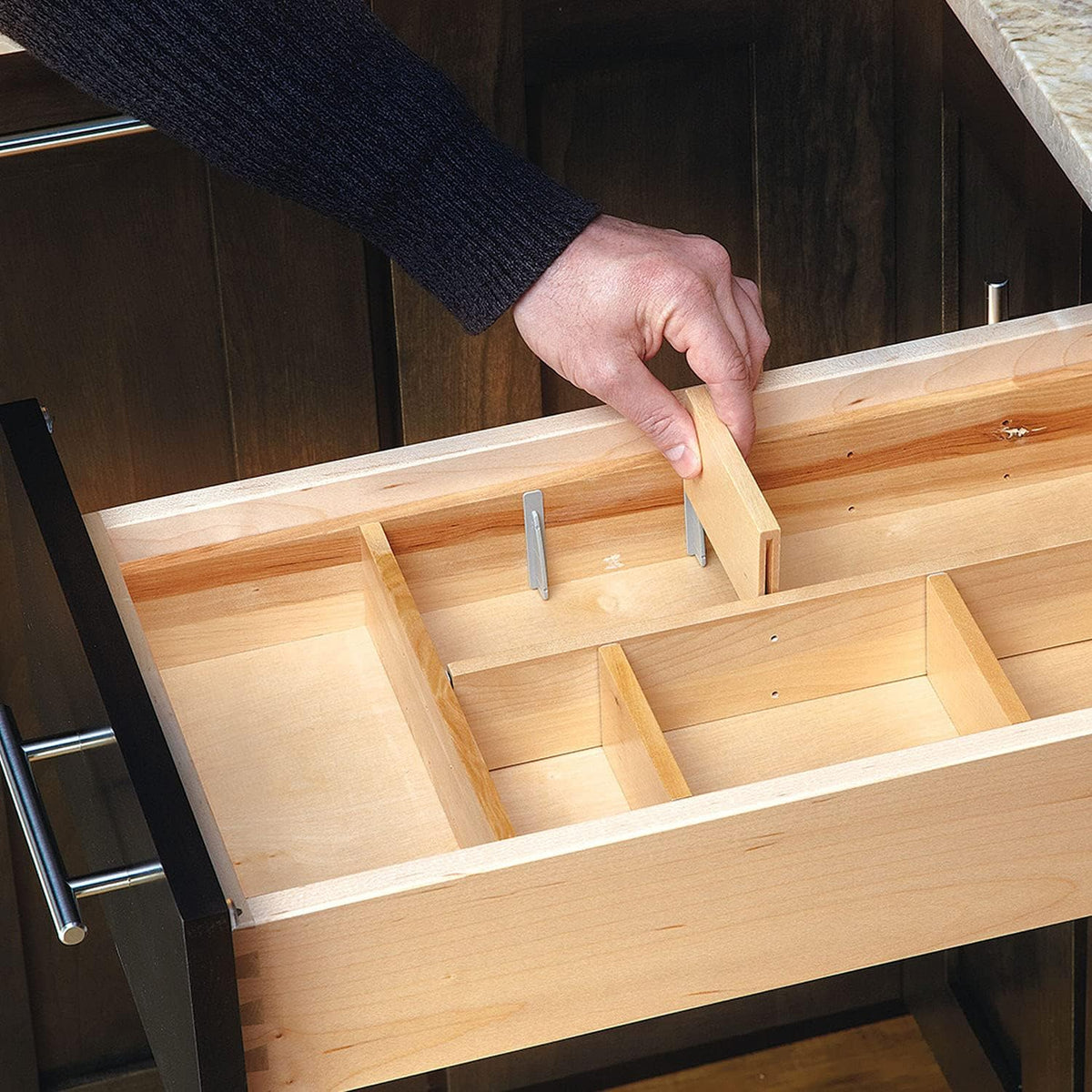 Rev-A-Shelf Customizable Silverware Drawer Insert Divider Organizer Kit