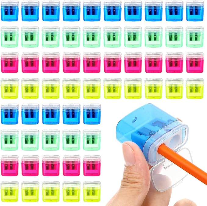 60 Pcs Manual Pencil Sharpeners by Unknown