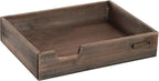 MyGift® Distressed Brown Vintage Wood Paper Tray, Office Desktop Document by MyGiftHome