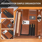 Geslun Personalized Genuine Leather Portfolio, Legal Size 8.5 x 14 Pad Holder - Image 8