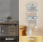 Docnest 3 Pack Hanging Wall File Holders, Mesh Wall Letter File Holder - Image 3