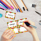 Wonmon 200 PCS Fruit Name Tags Stickers, Self Adhesive Cute Fruits Style Name - Image 4