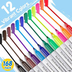 Birebebys 168 Count Bulk Dry Erase Markers, Fine Tip Whiteboard Markers - Image 2