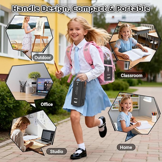AFMAT Electric Pencil Sharpener, Fully Automatic Pencil Sharpener, Auto in & Out - Image 7