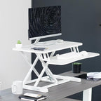 VIVO 28 inch Desk Converter, K Series, Height Adjustable Sit to Stand Riser - Image 2