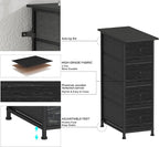 GiftGo Narrow Dresser Vertical Slim Dresser Chest of Drawers Skinny Storage - Image 5