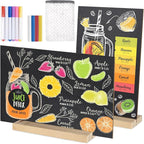 BOUBONI 2 Pack Small Chalkboard Signs by Bringsparkletoeverydaylife
