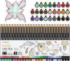 huesamhi 005 Micro Pen 23 Colors and 3 Black 0.20mm Fine Tip Waterproof Ink by Unknown