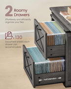 VASAGLE File Cabinet, Filing Cabinet - Image 4