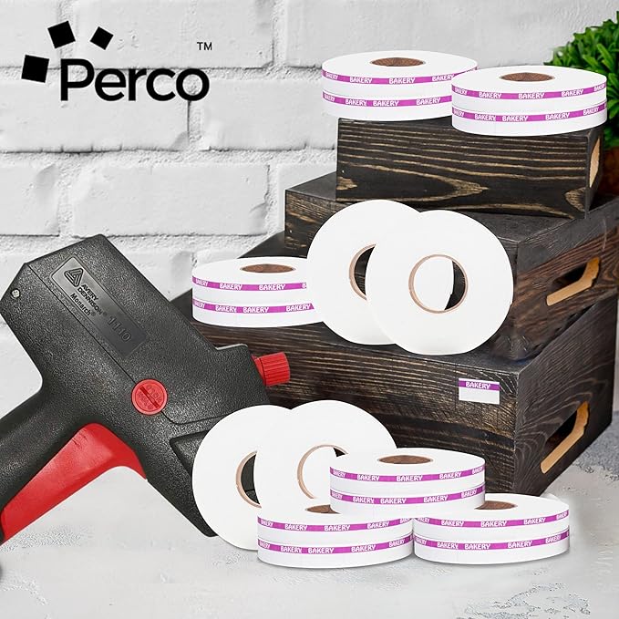 Perco Purple Reverse Print on White Bakery Labels to fit Monarch 1110 Price Gun - Image 5