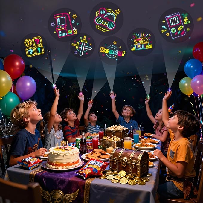 LovesTown 24PCS LED Light up Finger Lights, Kids Flashlight Glow in The Dark - Image 3