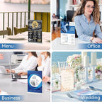 Daofary Acrylic Sign Holder 8.5 x 11 Inches 10 Pack, Double-Sided Stand up - Image 6