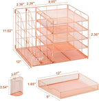 Marbrasse Rose Gold Desk Organizer - Image 6