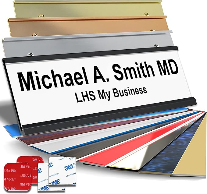 Custom Name Plate with Choice of Mounting by LHS+My+Business