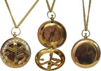 Handcrafted Vintage Brass Sundial Compass – Antique Nautical Sun Clock - Image 4