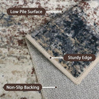 GENIMO Rugs for Bedroom-Washable 6x9 Area Rugs Lightweight Low Pile, Modern - Image 5