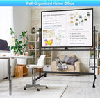 maxtek Rolling Whiteboard, 48x36 Large Magnetic White Board - Image 5